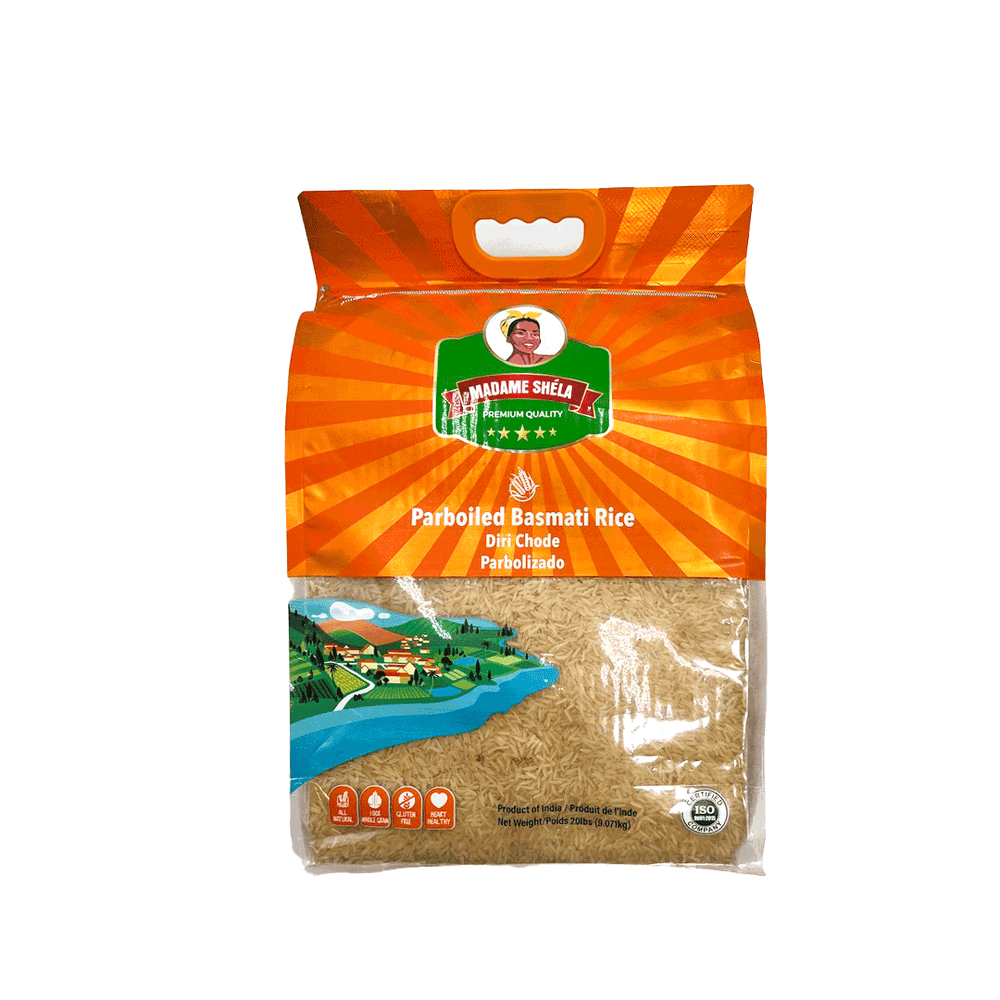 Madame Shéla Parboiled Basmati Rice 20 LB